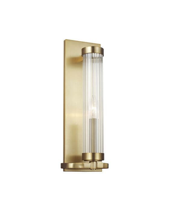 Demi vägglampa mässing