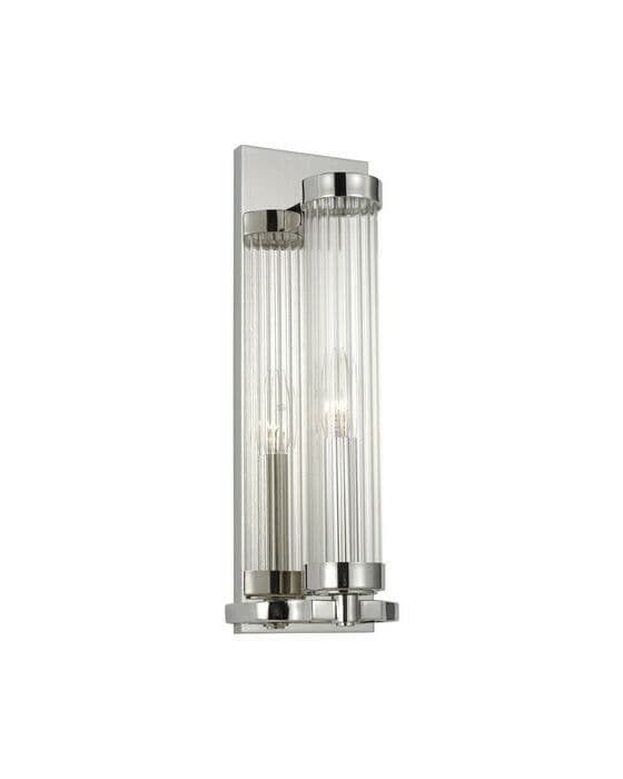 Demi vägglampa nickel