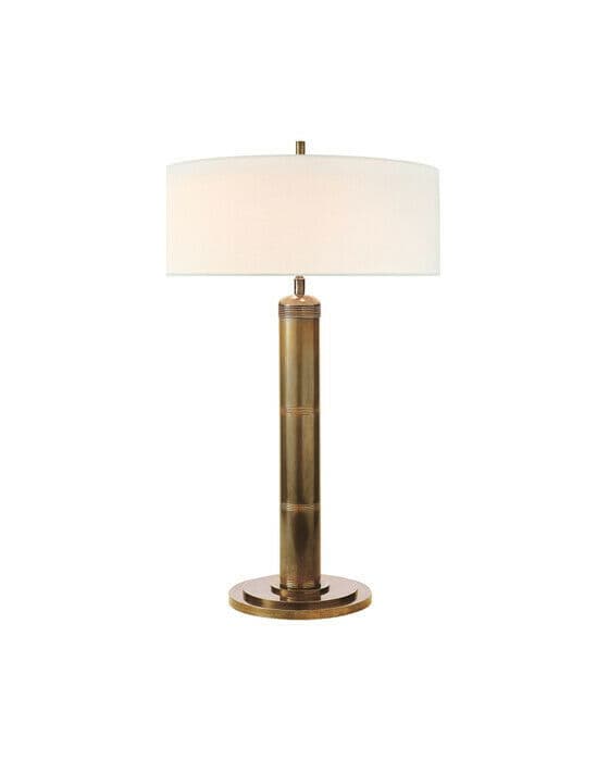 Longacre Tall bordslampa antik mässing
