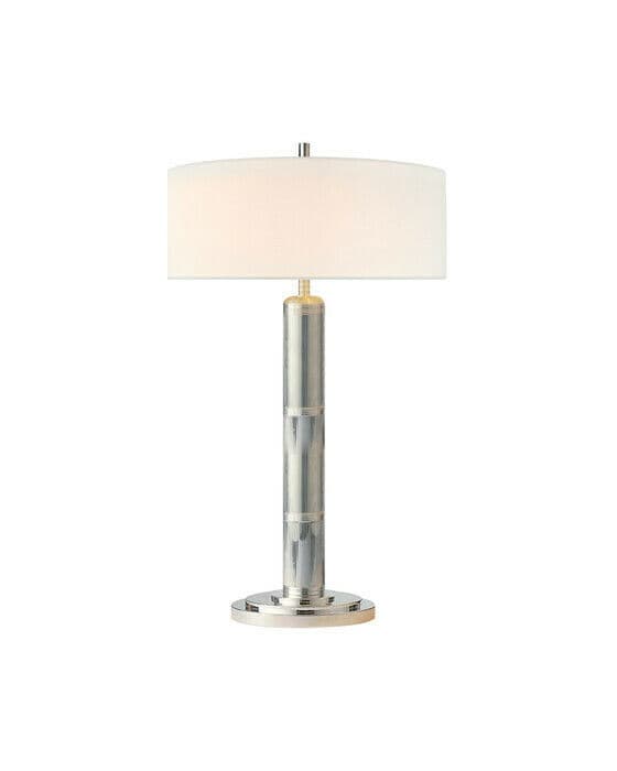 Longacre Tall bordslampa nickel