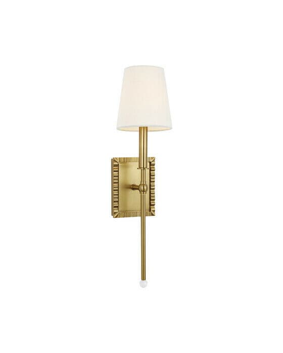 Baxley vägglampa mässing