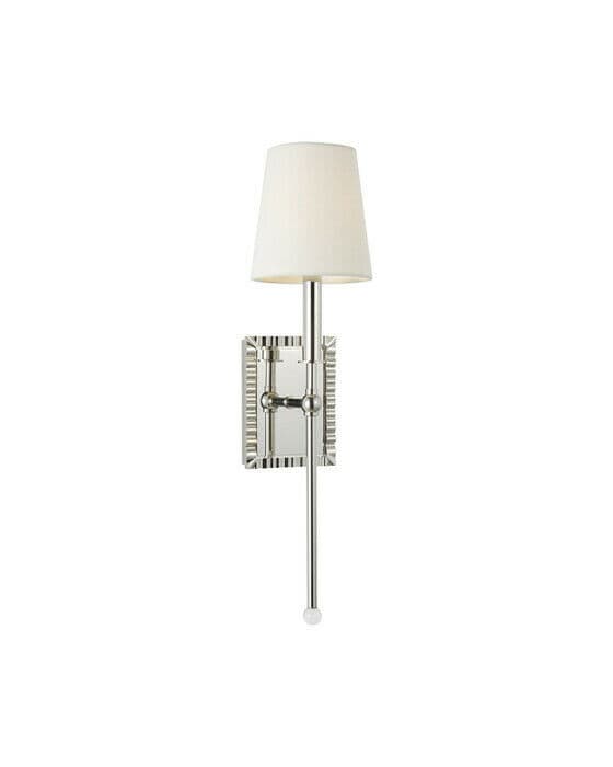 Baxley vägglampa nickel