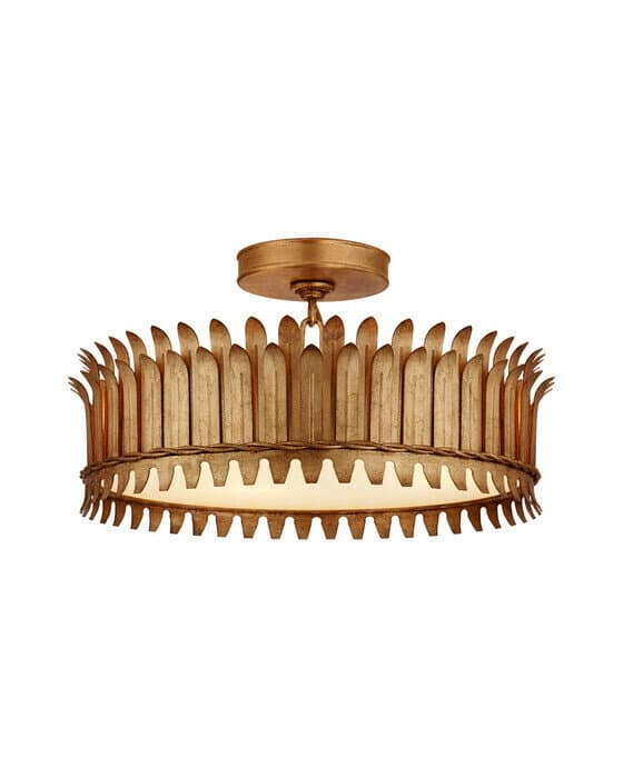 Leslie 16" plafond Gilded Iron