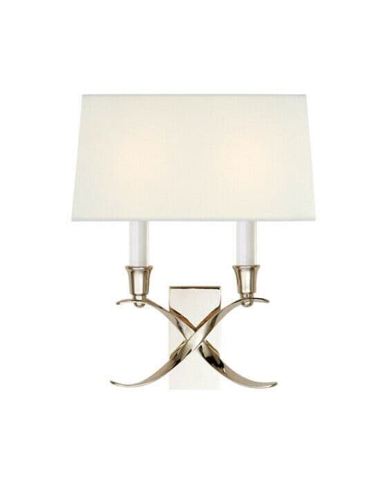 Cross Bouillotte vägglampa nickel S