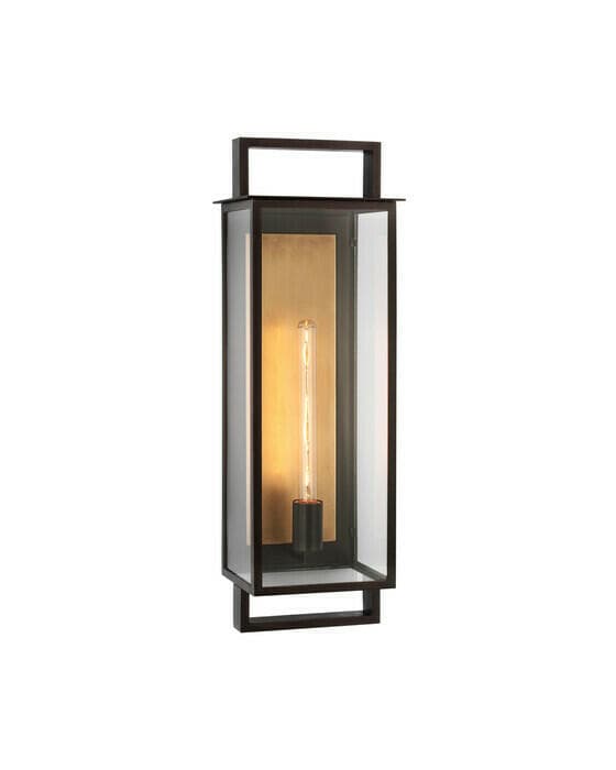Halle Narrow vägglampa Aged Iron L