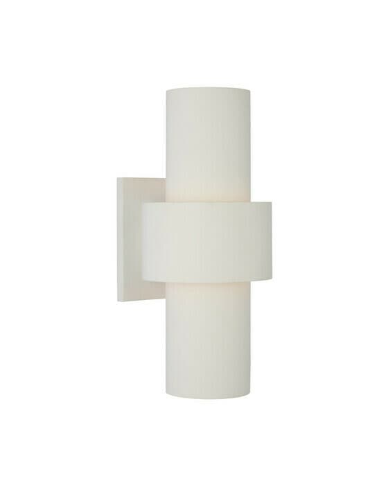 Chalmette vägglampa vit