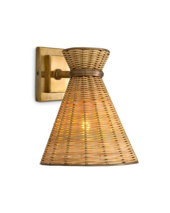 Kon tiki vägglampa beige OUTLET