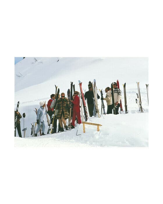 Skiers At Gstaad