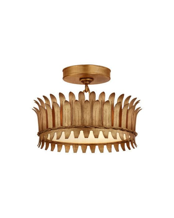 Leslie 12" plafond Gilded Iron