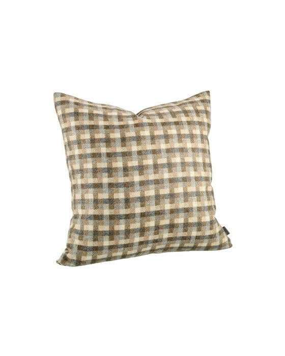 Fraiser kuddfodral plaid brun