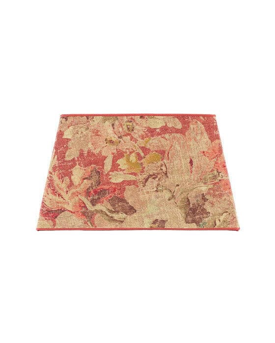 Rectangular lampskärm rosewood flower rouge