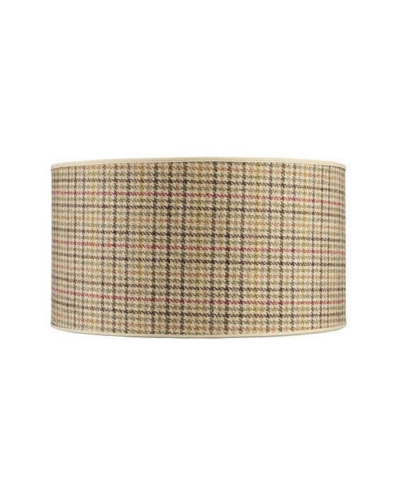 Cylinder lampskärm harris tweed forest