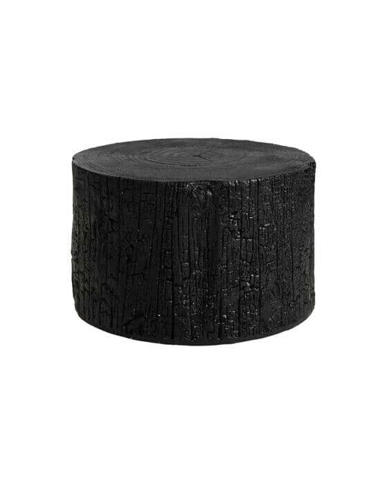 Timber sidobord metal black