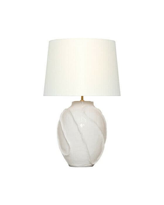 Idalia 28"" bordslampa vit
