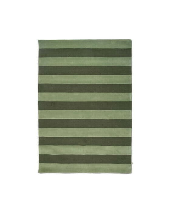 Stripe Boucle matta grön