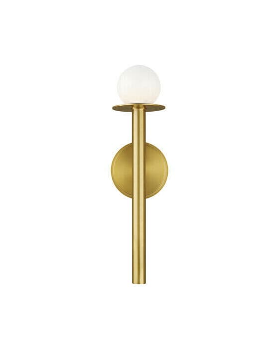 Nodes vägglampa mässing