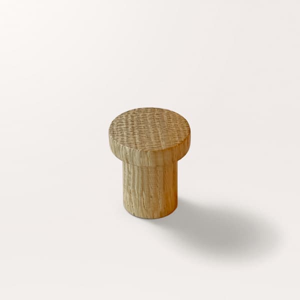 Lilian 20Ø Oak natural - Knopp I Ekträ