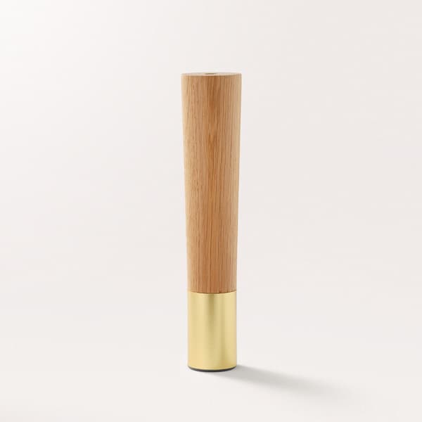 Estelle Slim 220 Oak natural - Möbelben I Ek Med Mässingstå