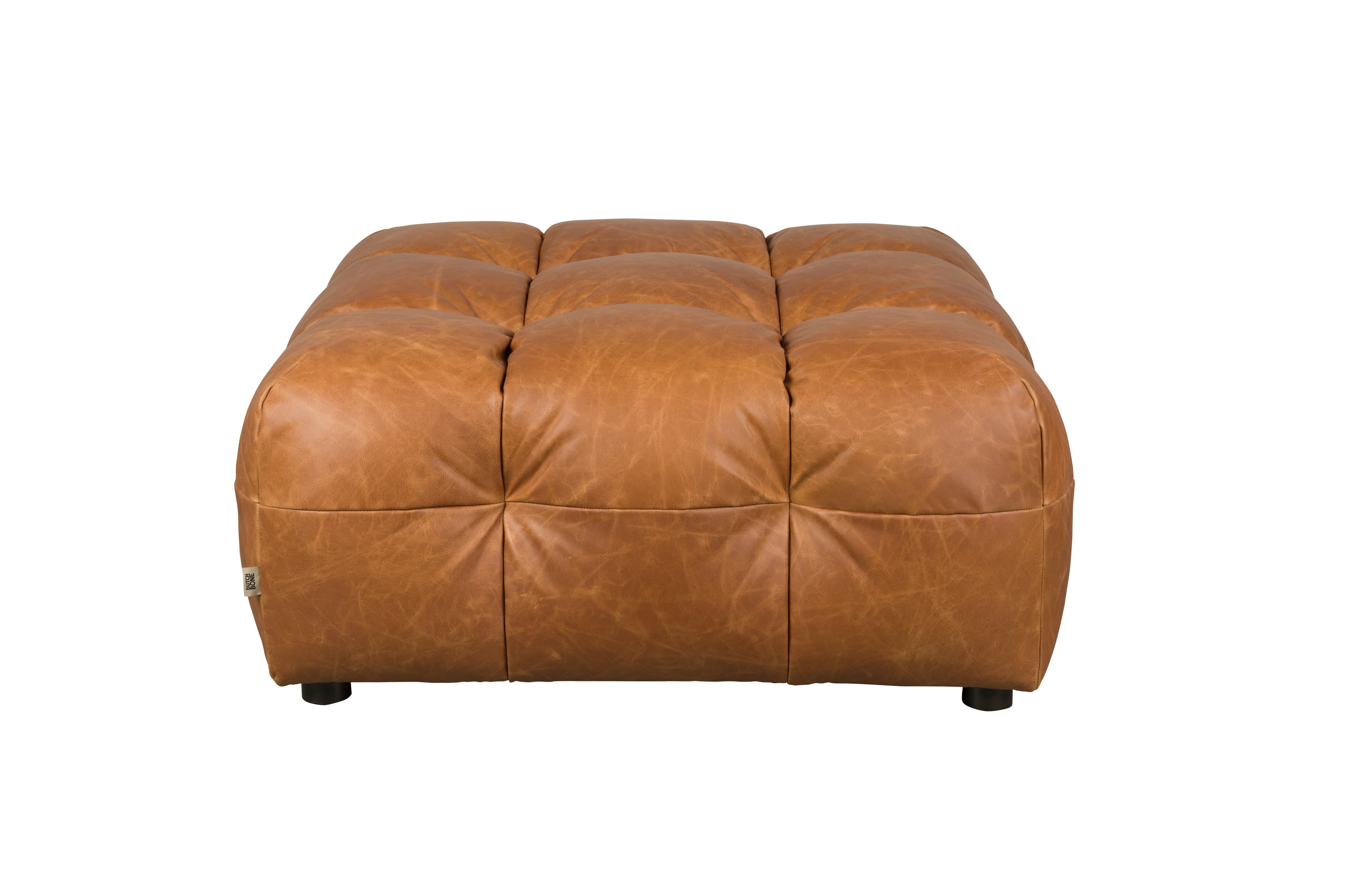 DUTCHBONE Hackman Pall Läder Cognac