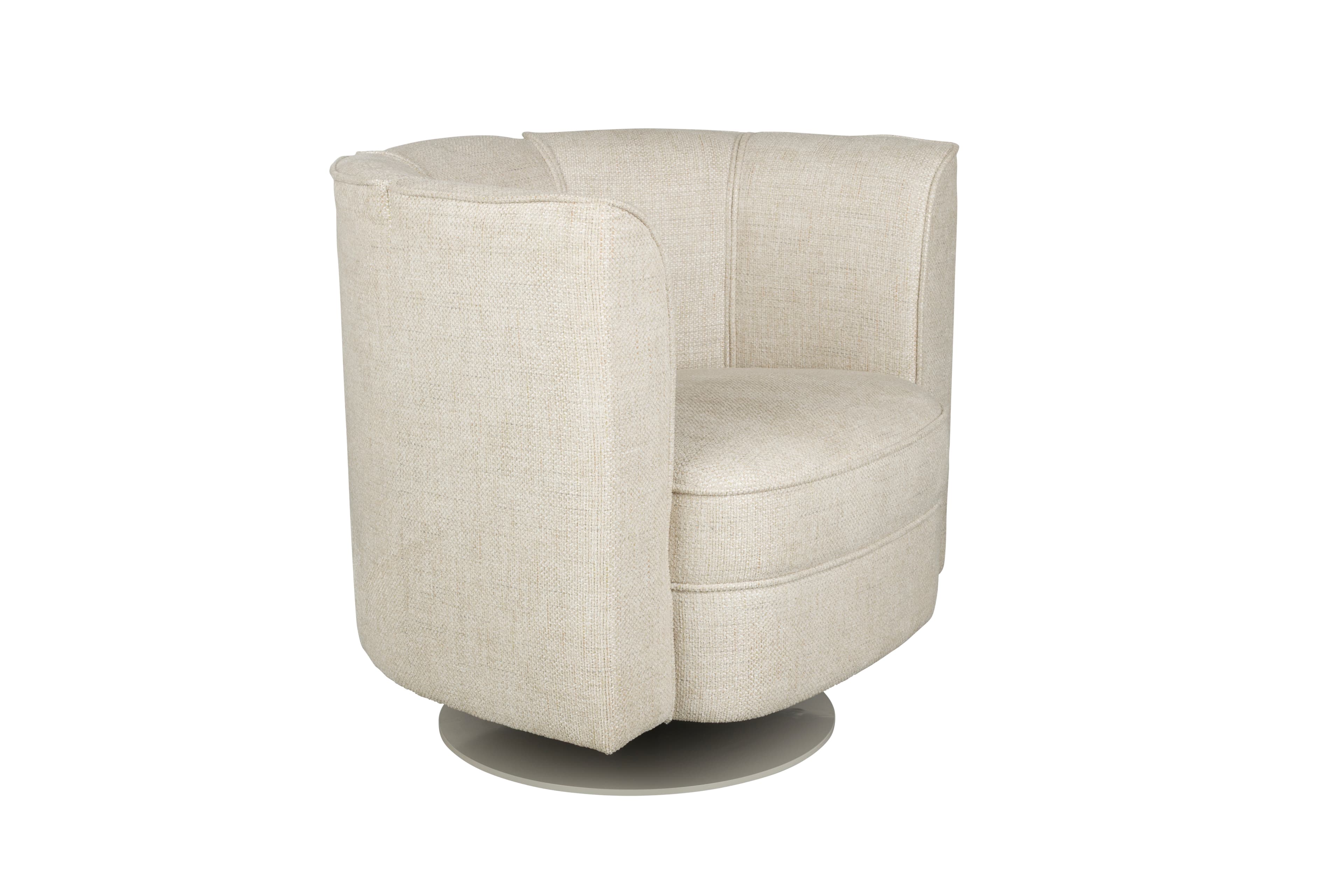 DUTCHBONE Loungefåtölj Blomma Beige