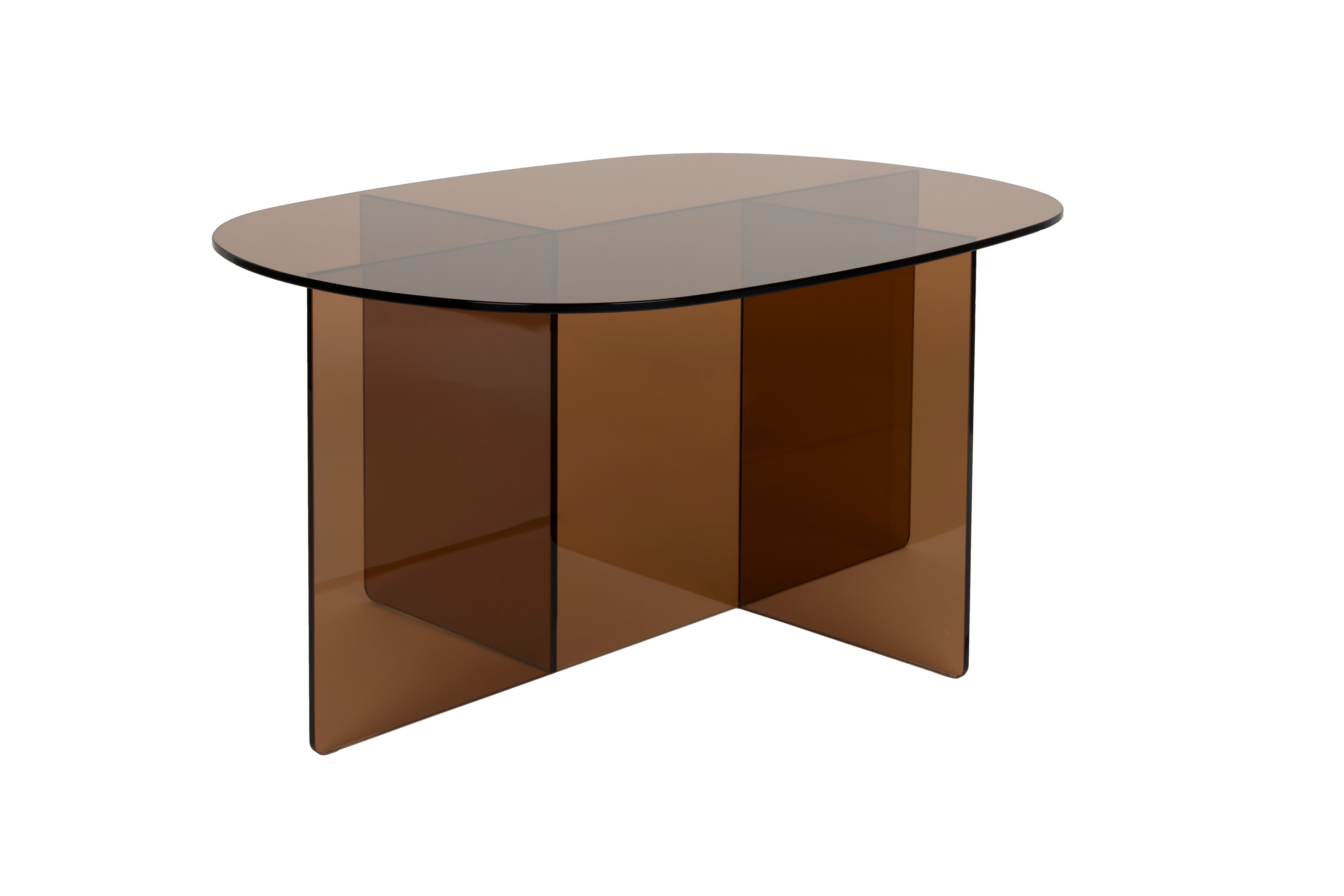 ZUIVER soffbord Linea brunt
