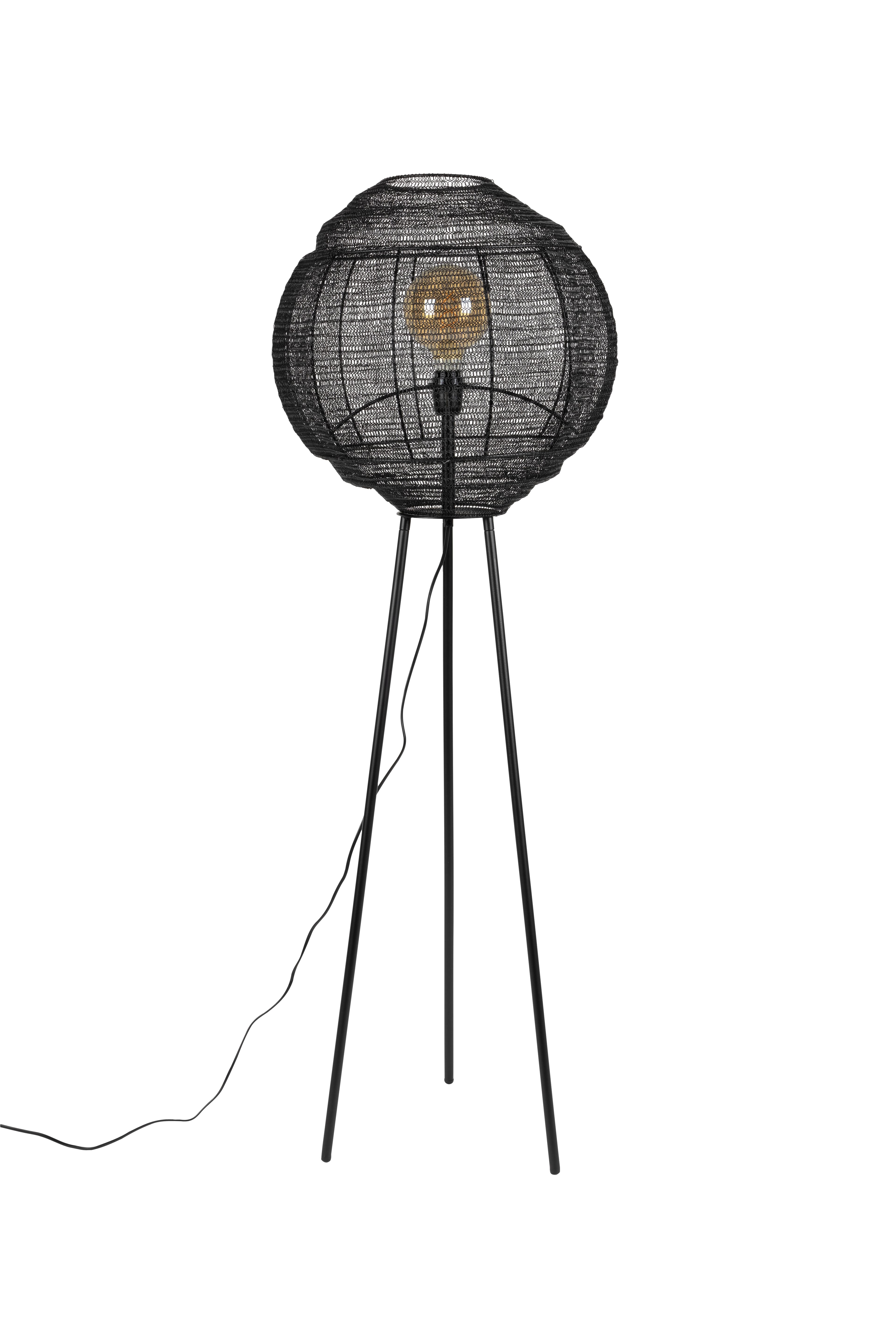 DUTCHBONE Golvlampa Meezan Svart