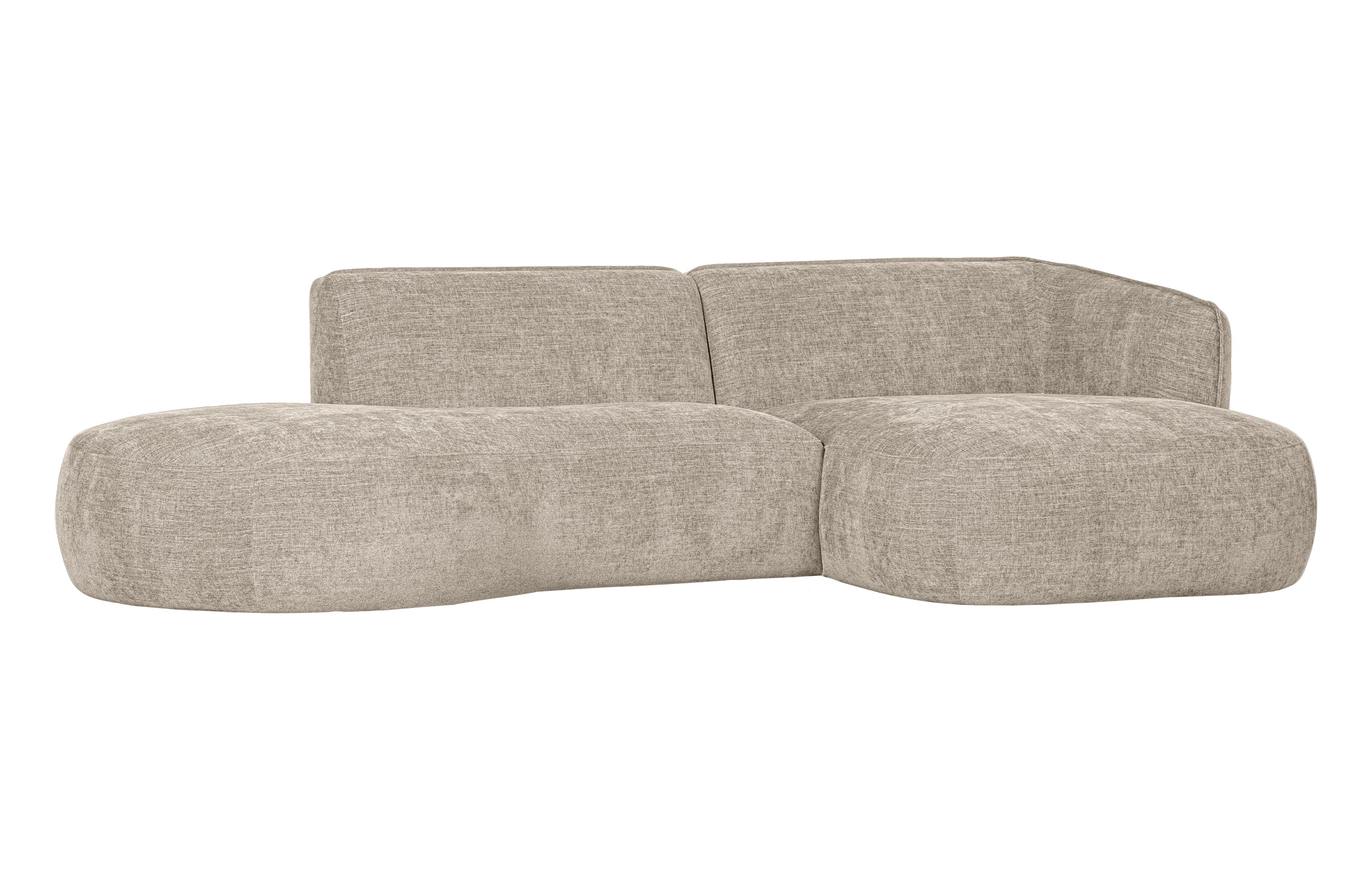 WOOOD EXKLUSIV Polly soffa m. höger schäslong - äkta polyester