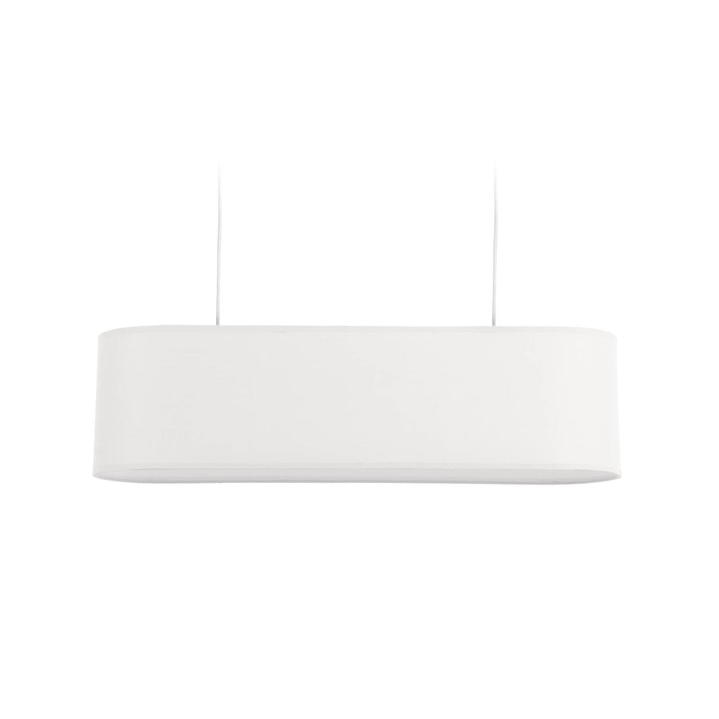 KAVE HOME Palette taklampa - vit linne och metall (20x75)