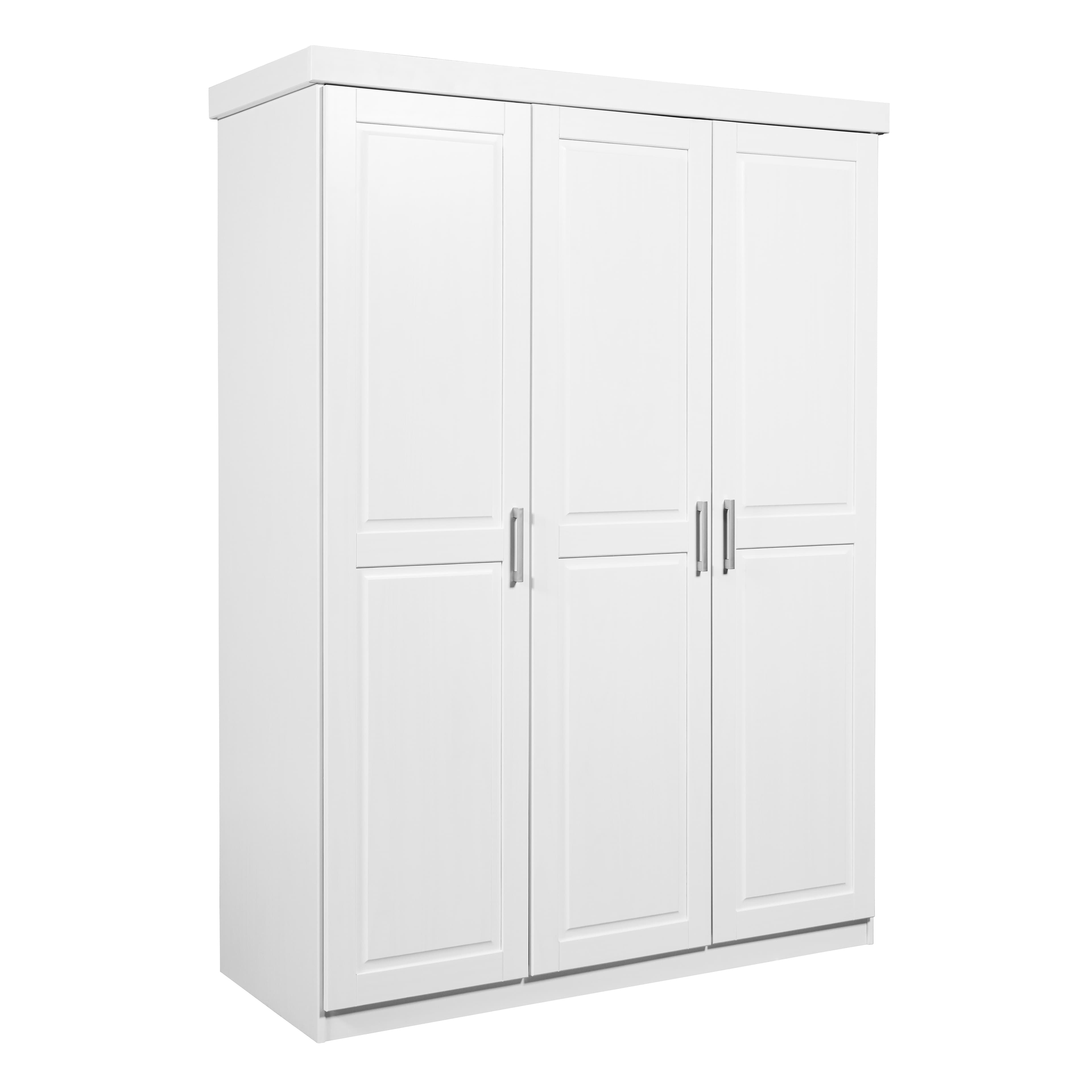 NORDIC LIVING COLLECTION Magnus vitt skåp med 3 dörrar och kassettdörrar