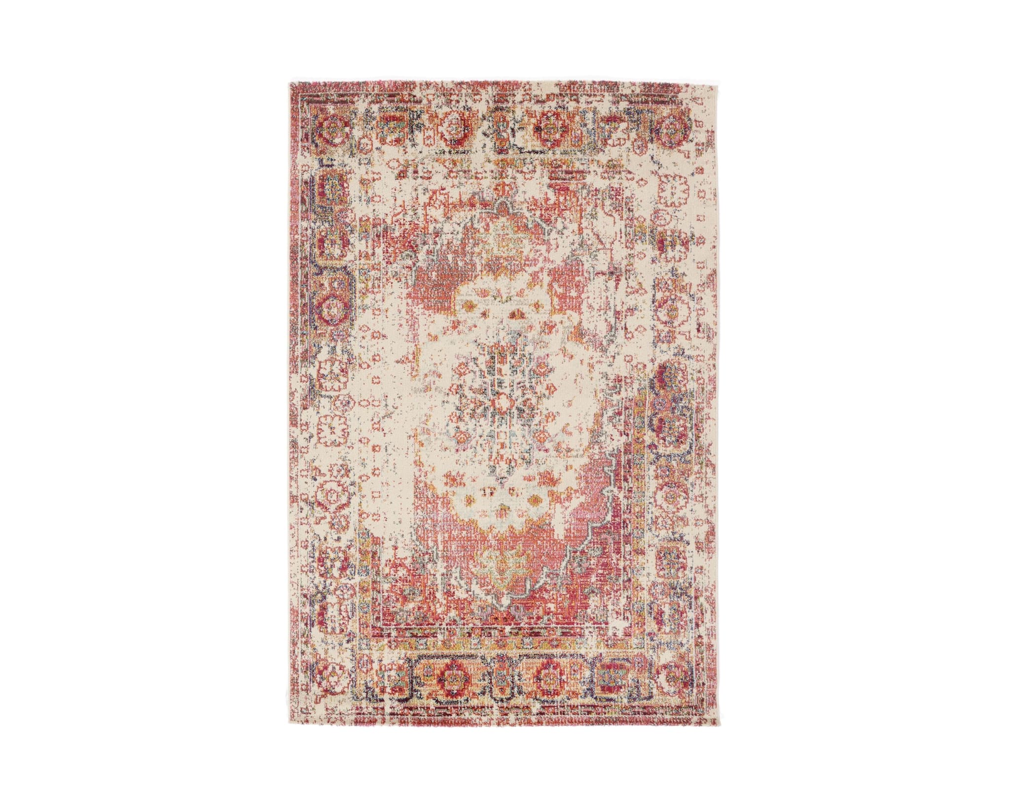 Rugvista Ava matta 160 x 230 cm beige / röd