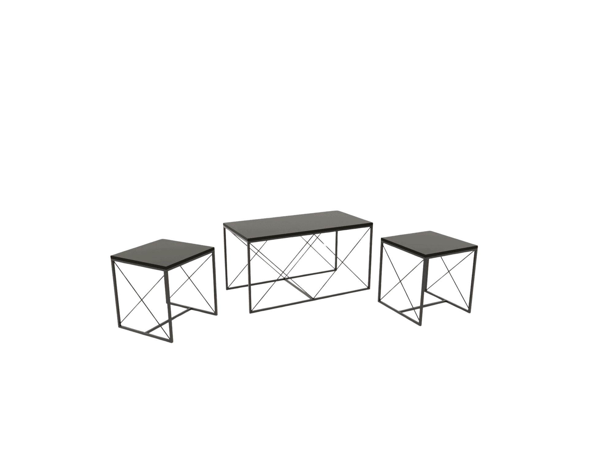 Defneia satsbord, 3 delar