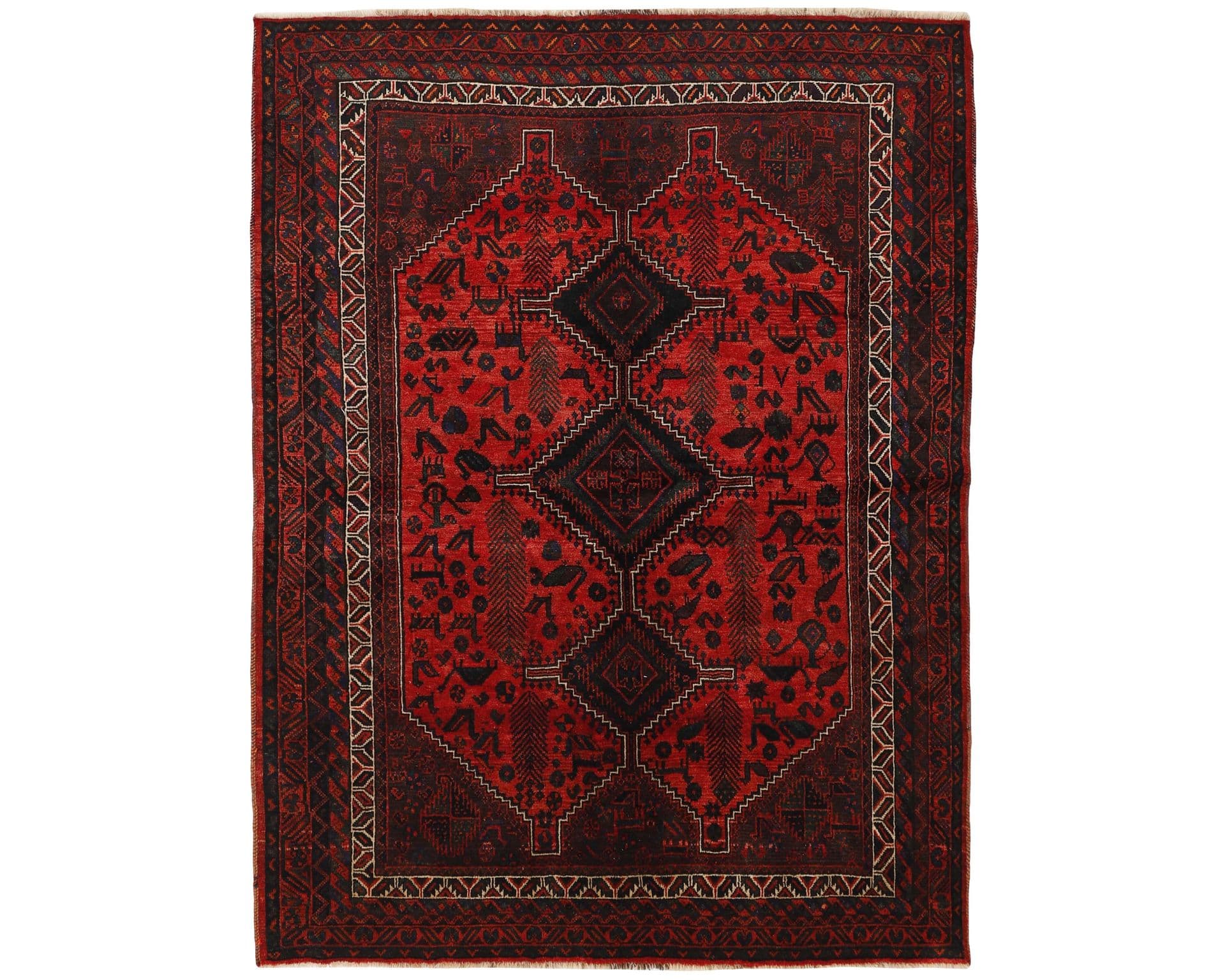 Shiraz orientalisk matta 207 x 268 cm