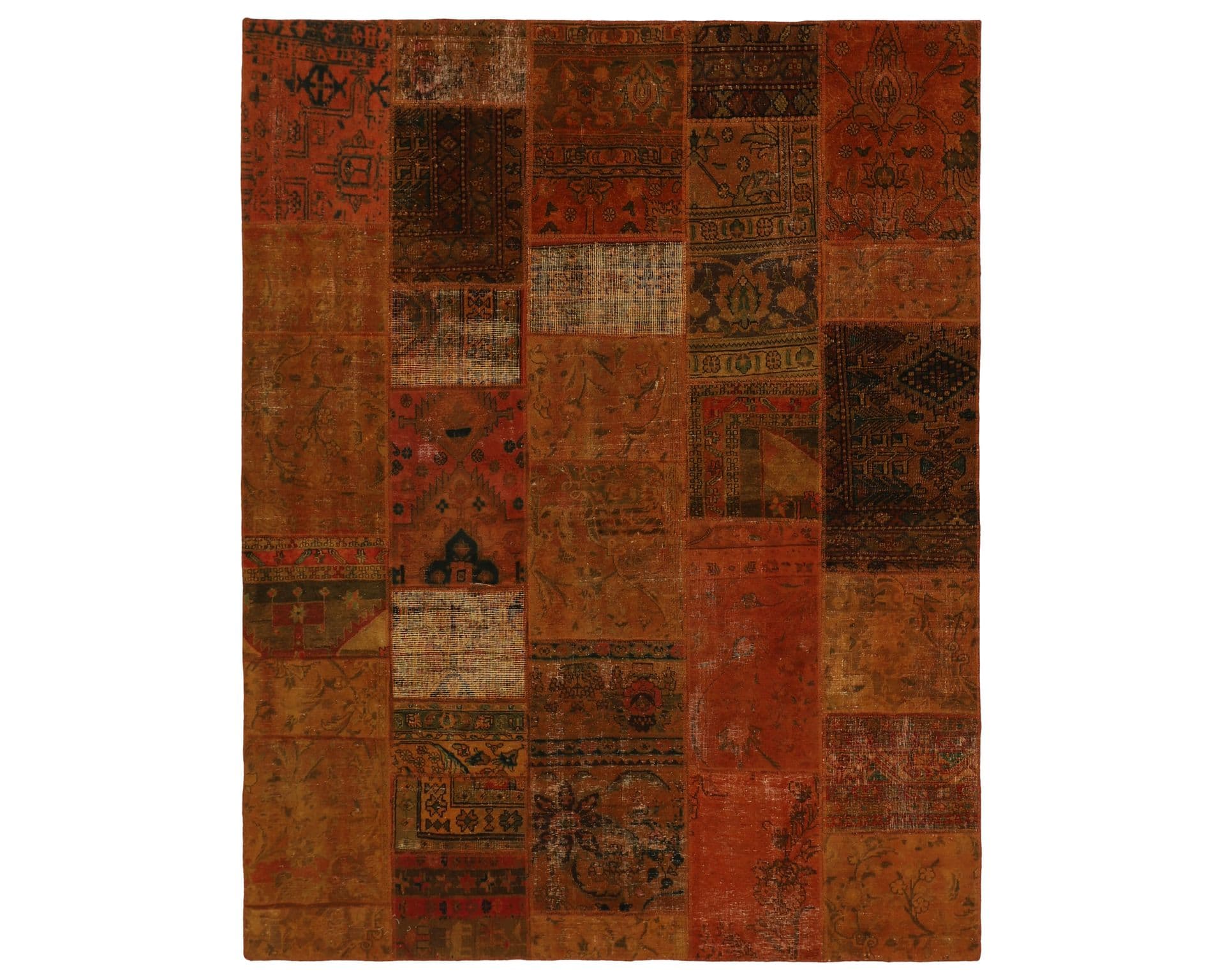 Vintage Patchwork orientalisk matta 204 x 254 cm