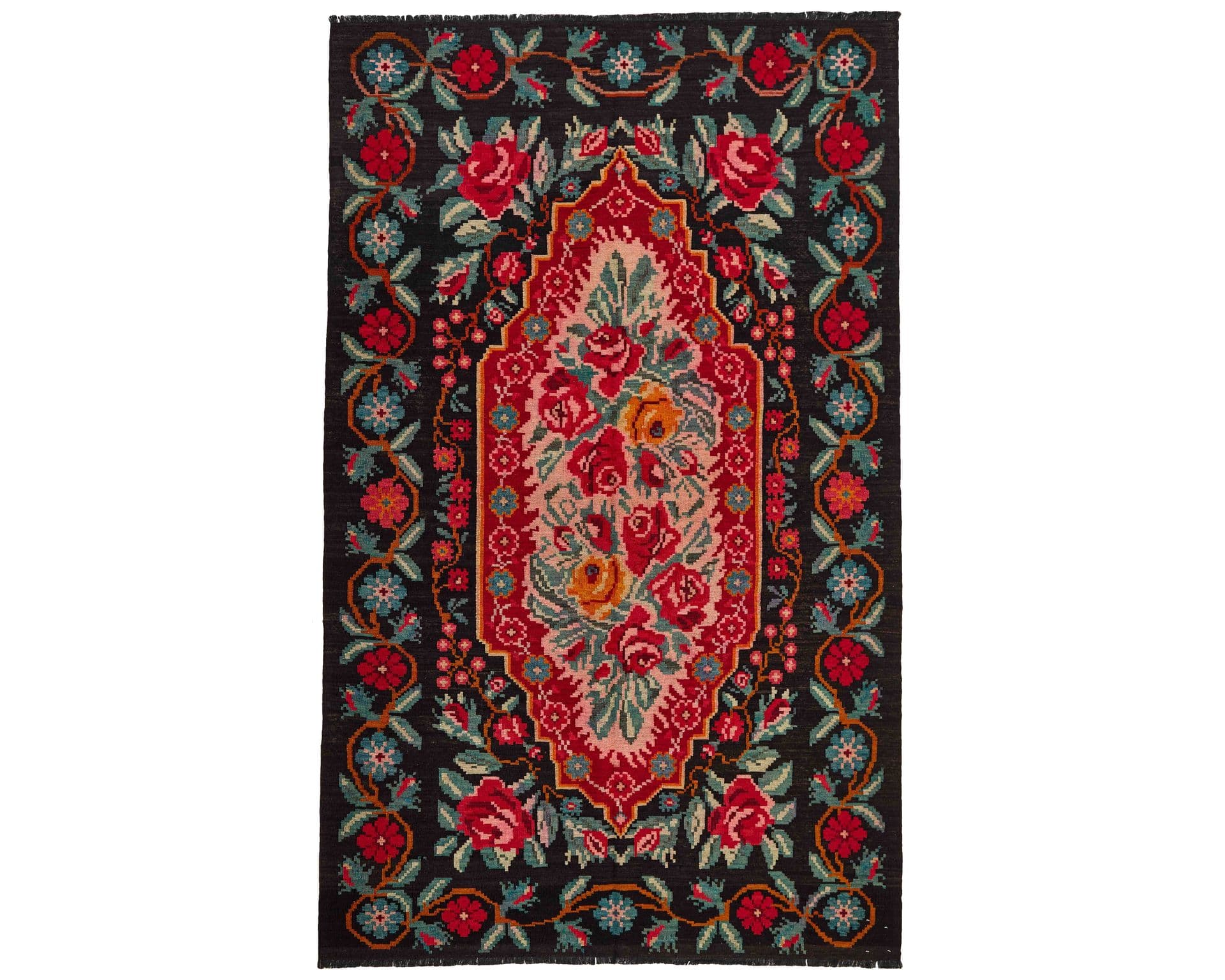 Rose Kelim orientalisk matta 195 x 318 cm