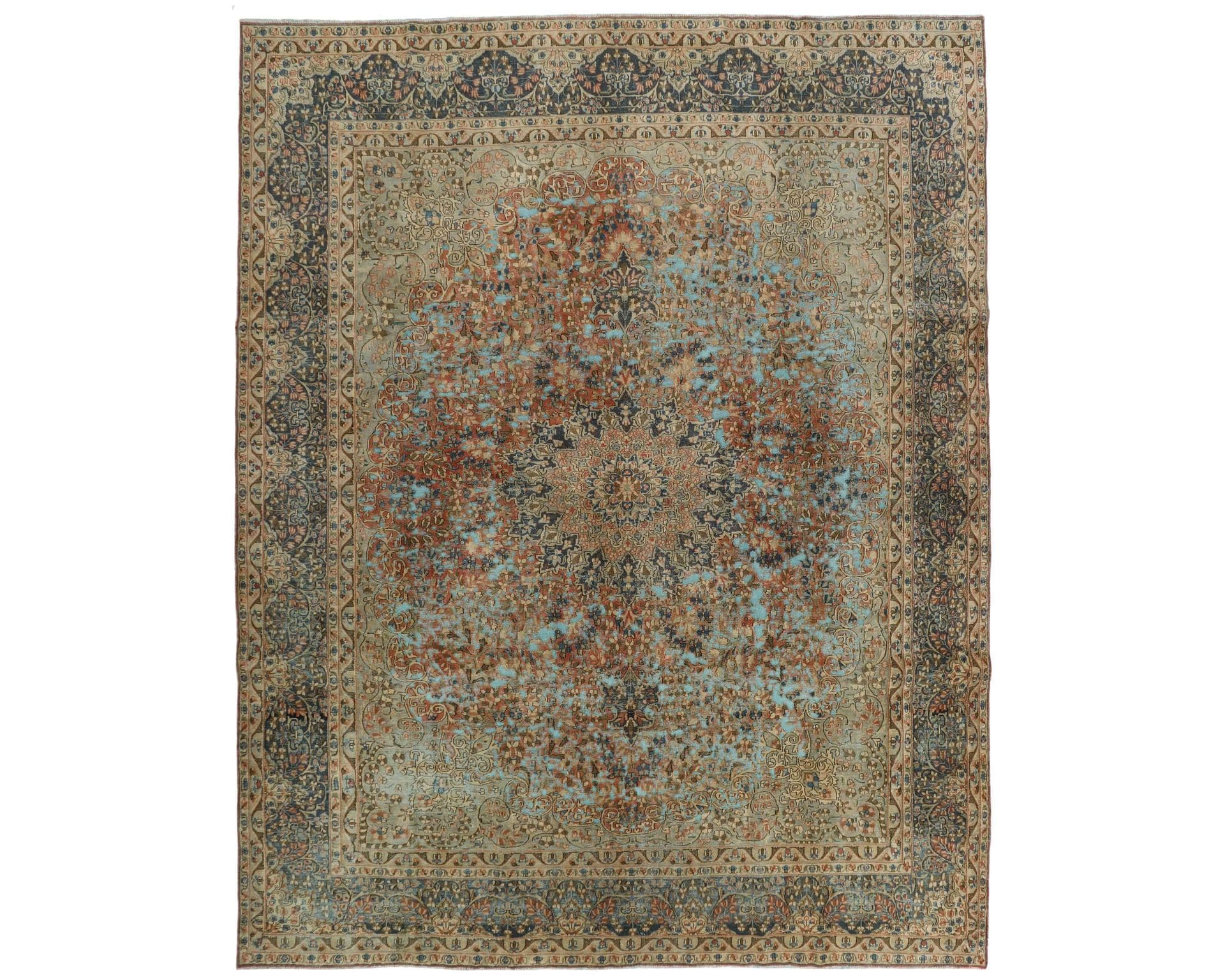 Vintage Kerman orientalisk matta 300 x 393 cm