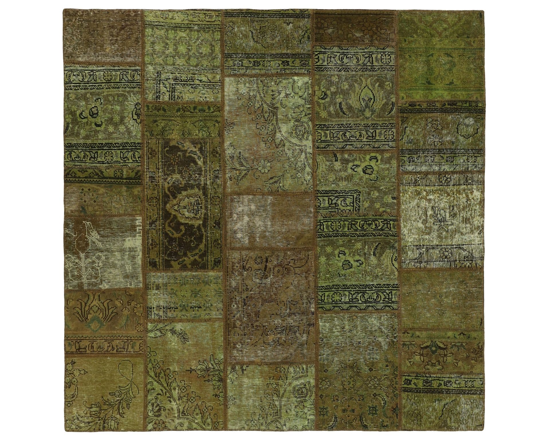 Vintage Patchwork orientalisk matta 203 x 202 cm