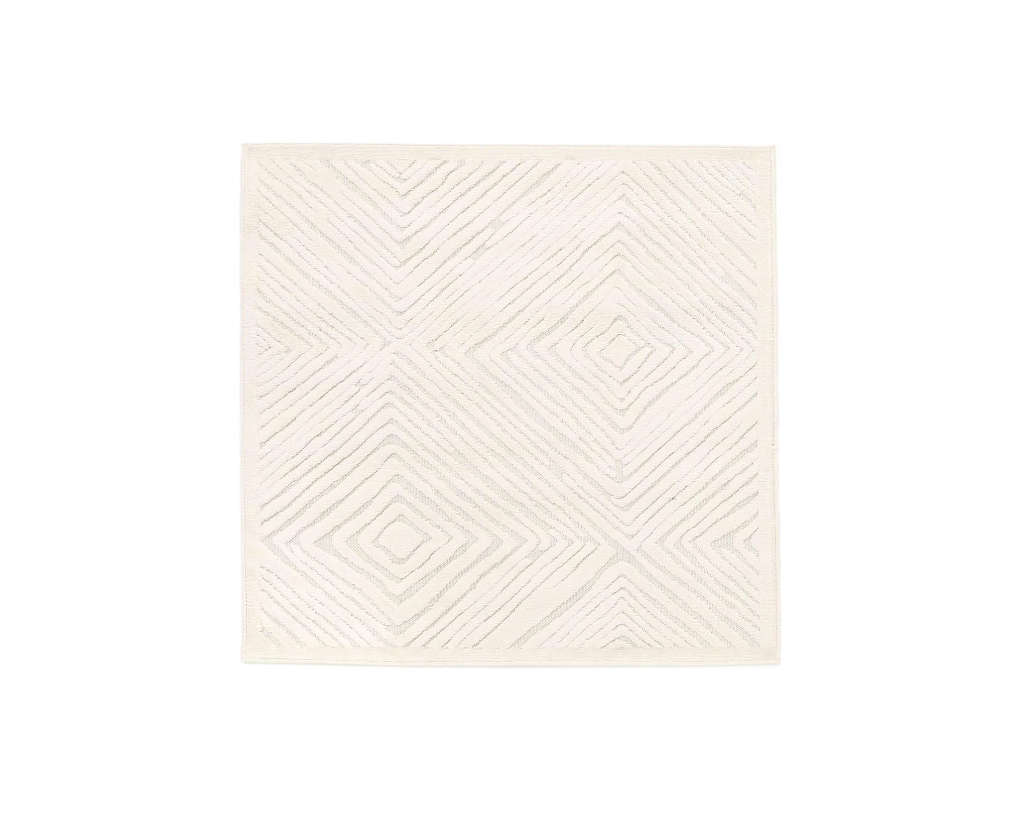 Rugvista Essential Tuscany matta 200 x 200 cm vit