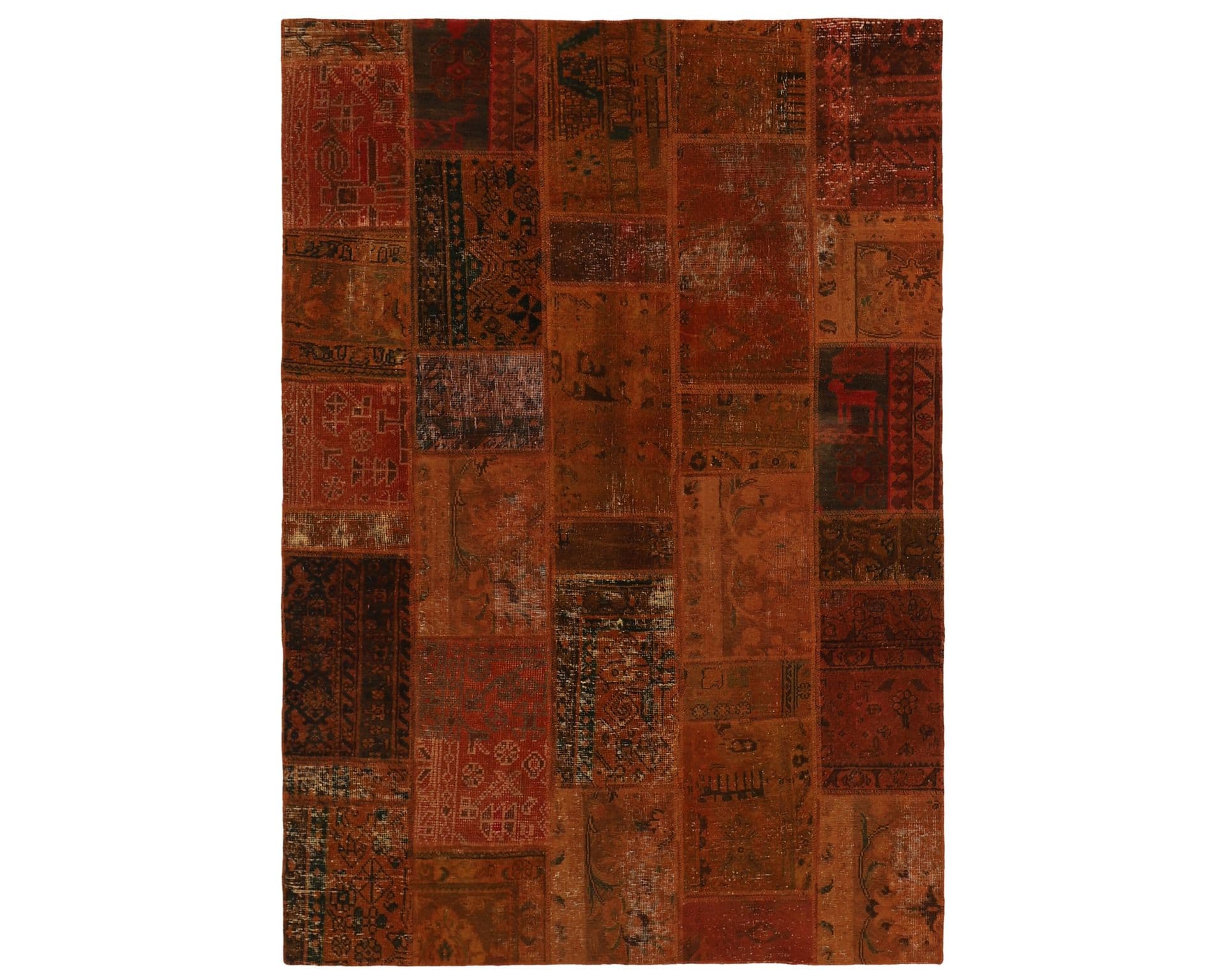 Vintage Patchwork orientalisk matta 142 x 203 cm