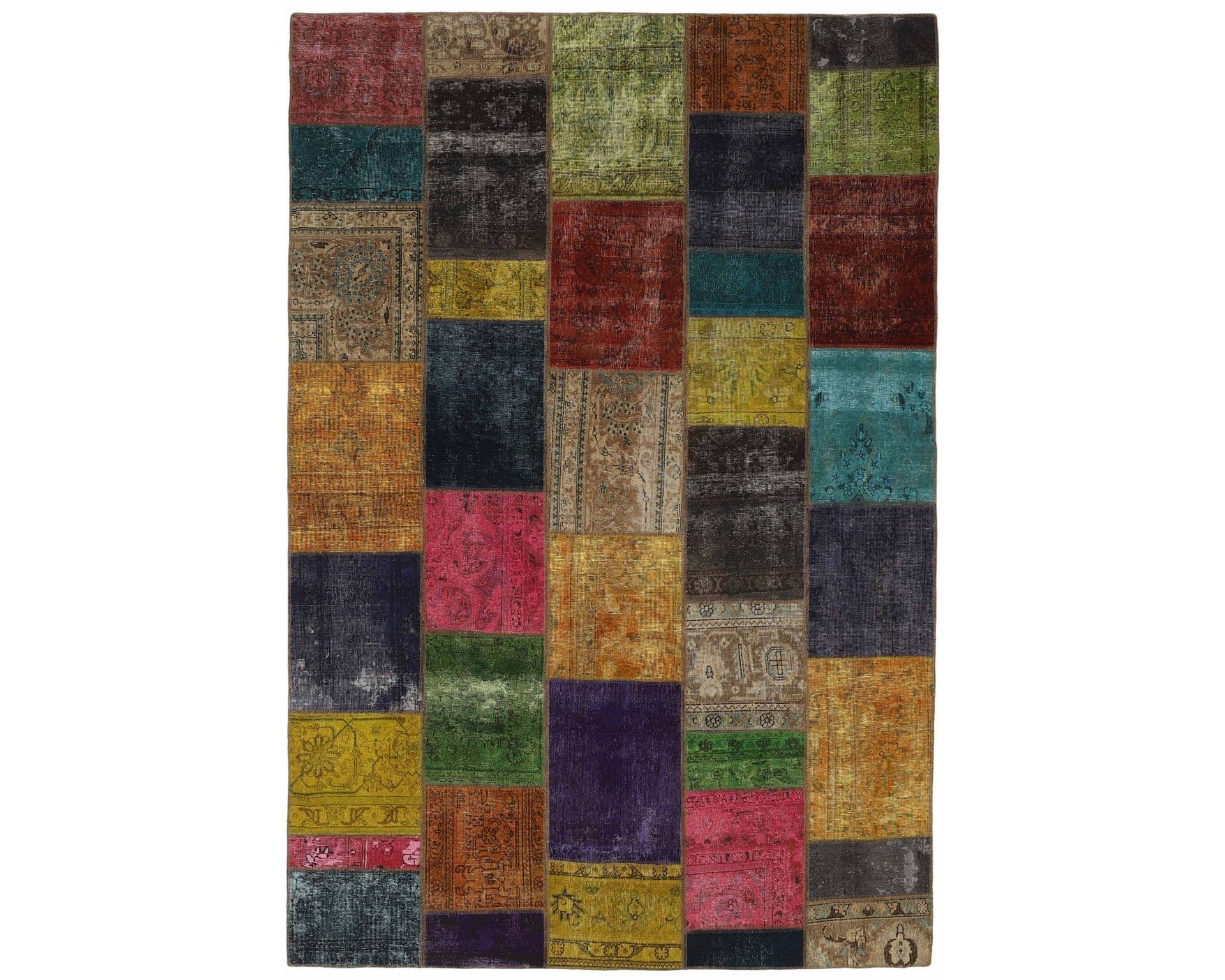 Vintage Patchwork orientalisk matta 206 x 307 cm