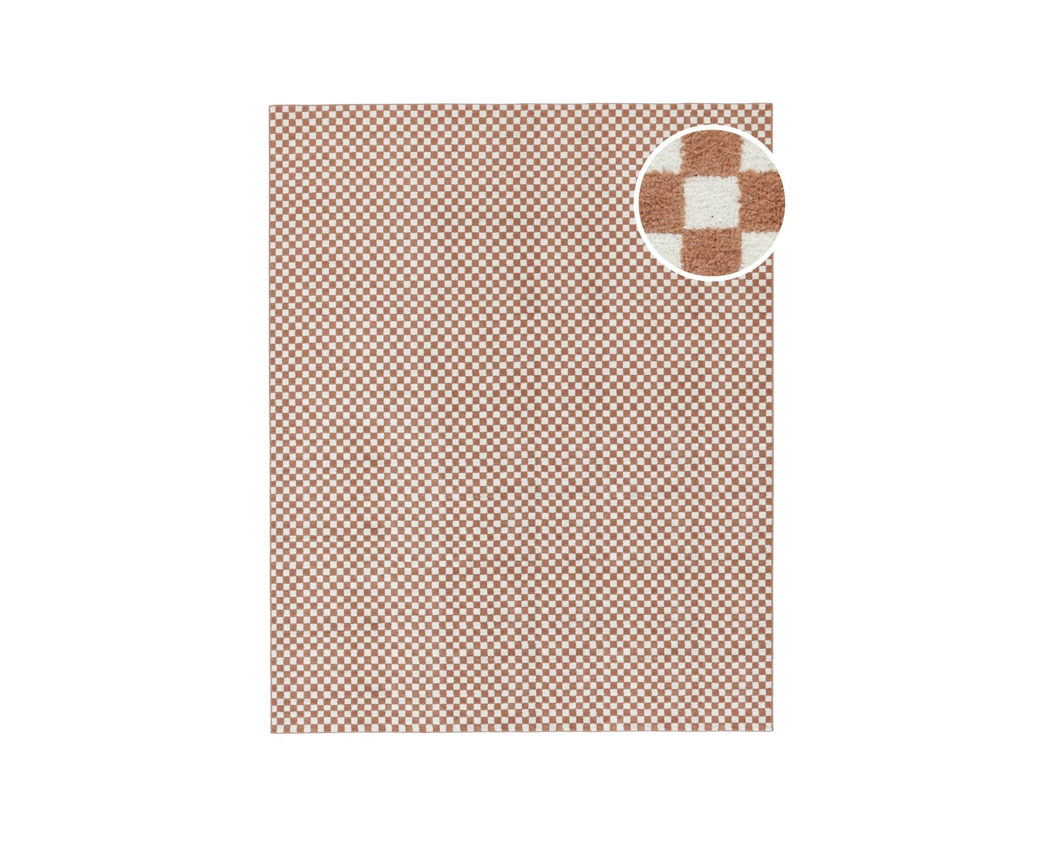 Rugvista Scandina matta 300 x 400 cm orange / vit