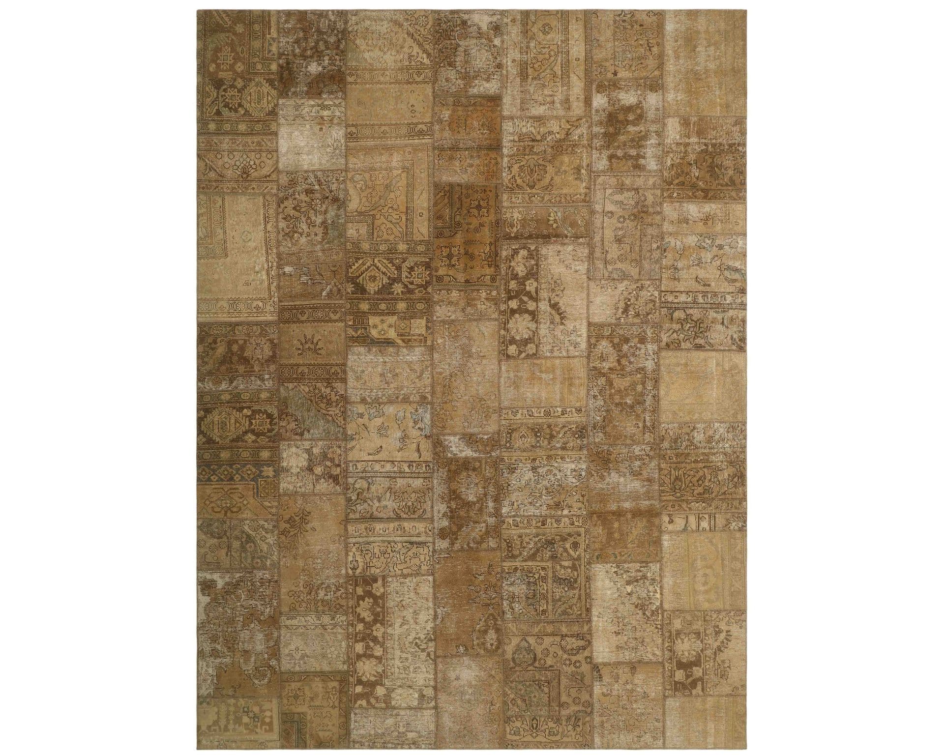 Vintage Patchwork orientalisk matta 309 x 410 cm