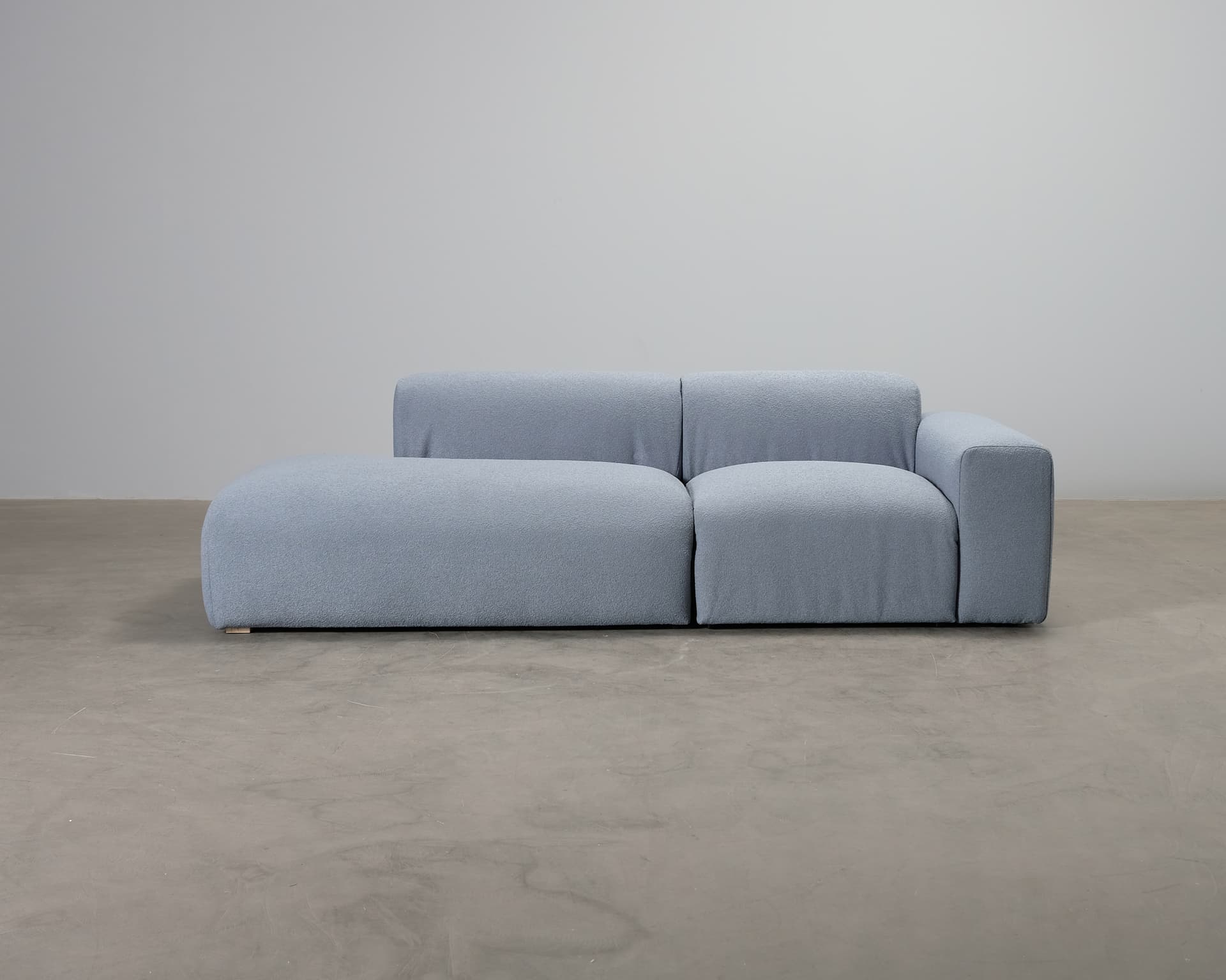 ikimakee Kamu 3-sits soffa med öppet avslut blå