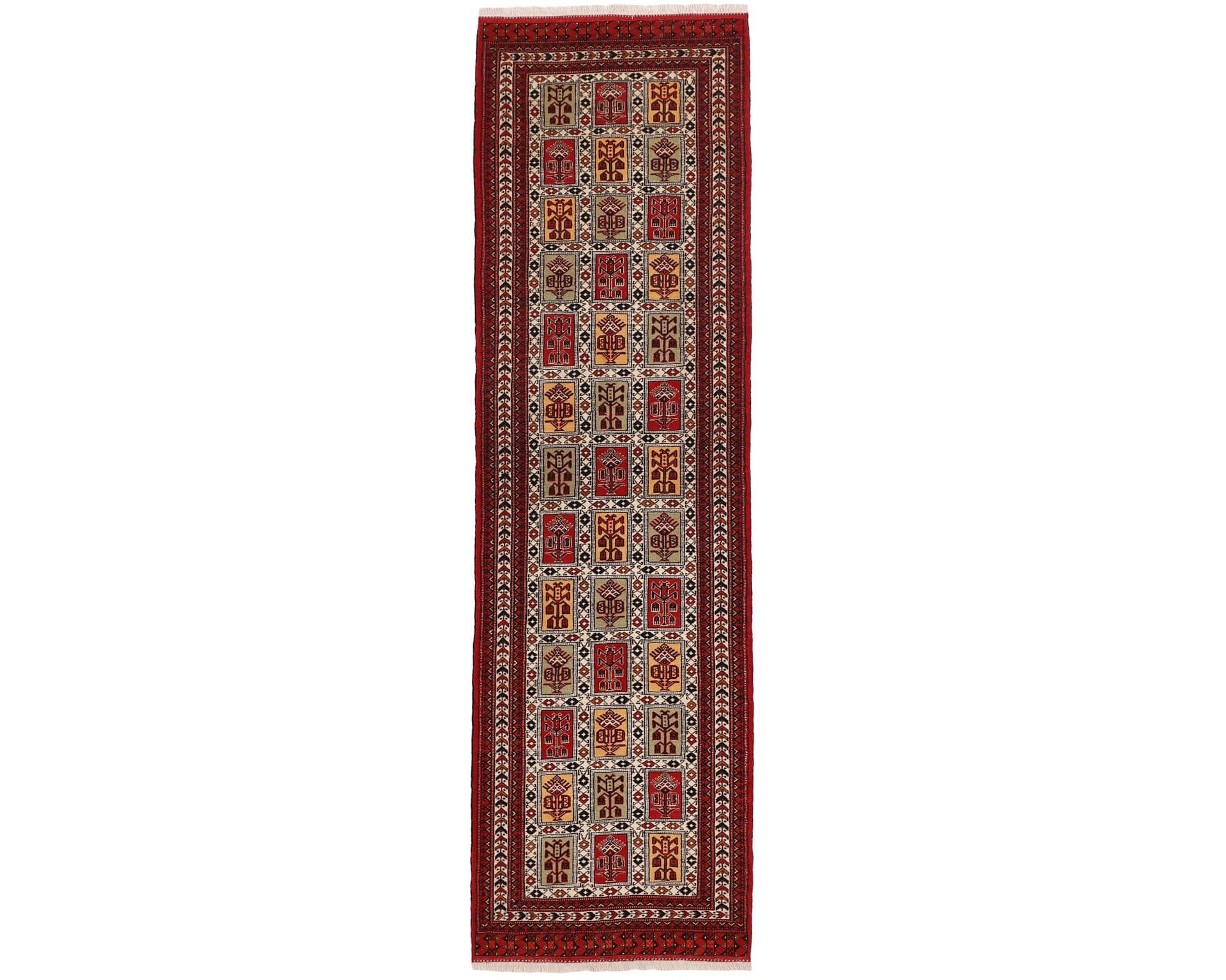 Torkaman Fine orientalisk matta 84 x 291 cm