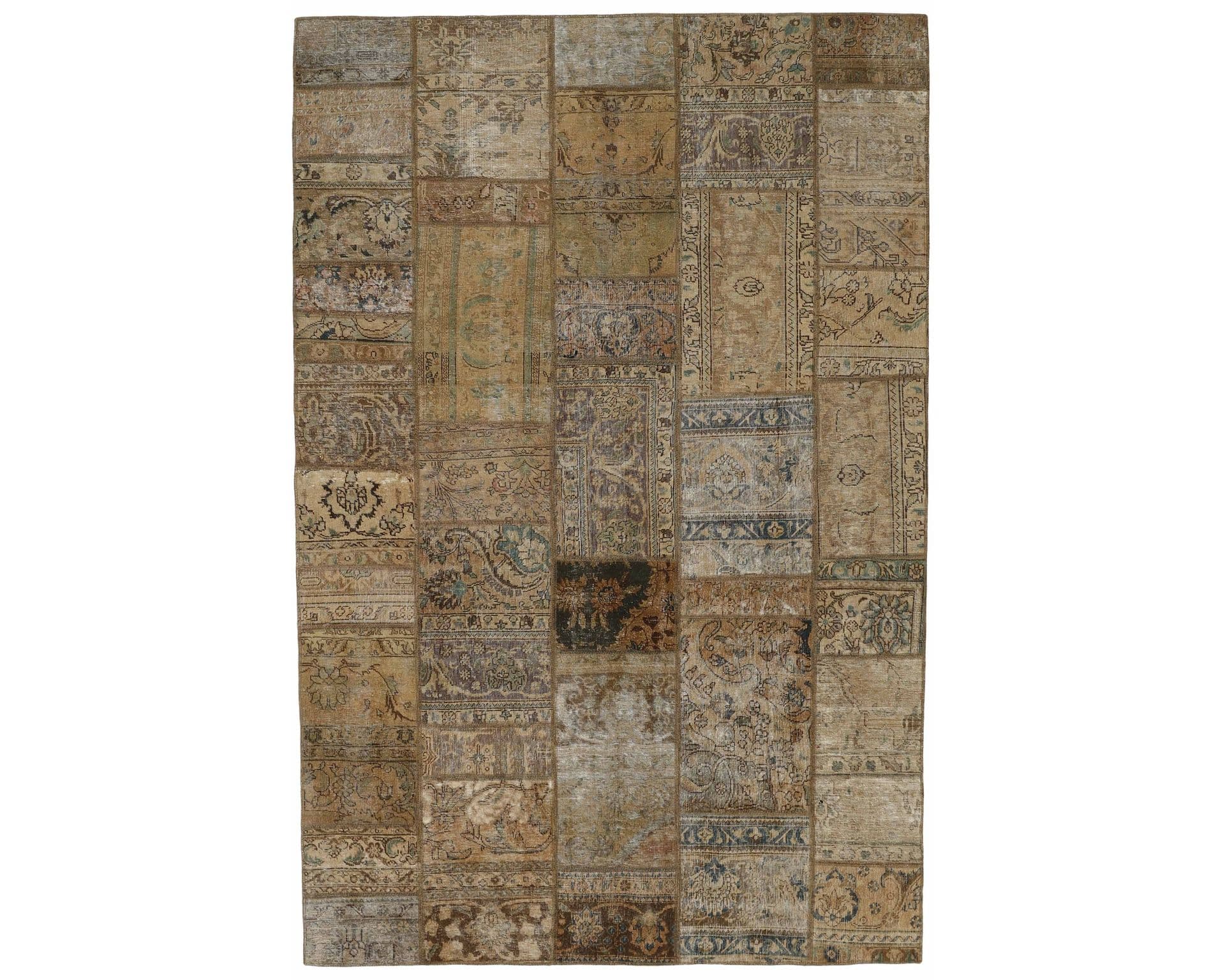 Vintage Patchwork orientalisk matta 202 x 307 cm