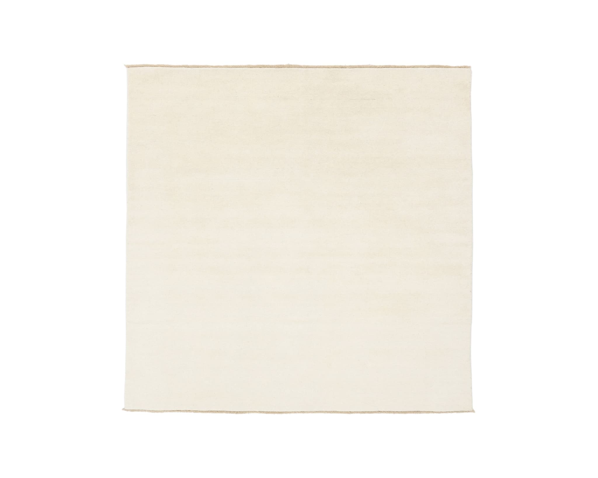Rugvista Premium Handloom Fringes ullmatta 300 x 300cm benvit