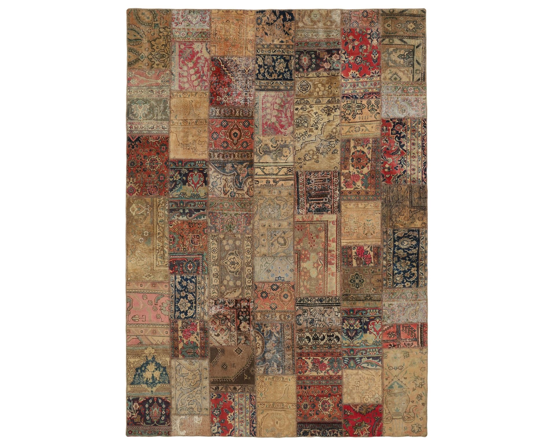Vintage Patchwork orientalisk matta 260 x 362 cm