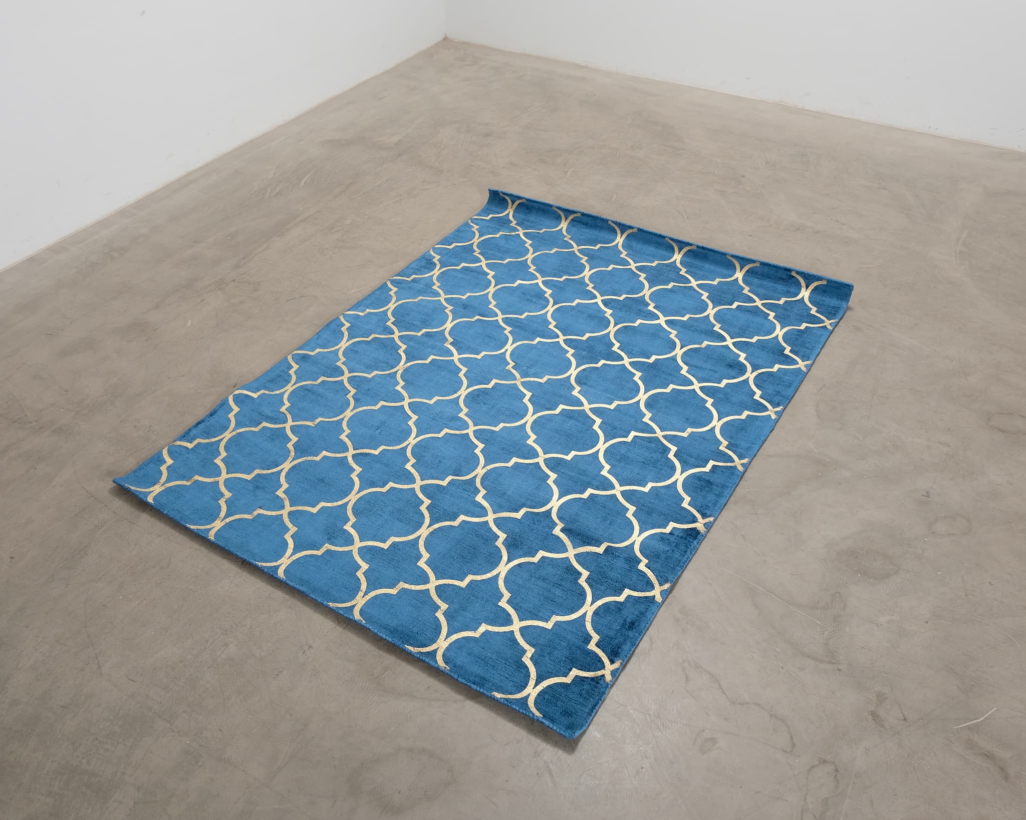 Yelki rug 160 x 230 cm blå