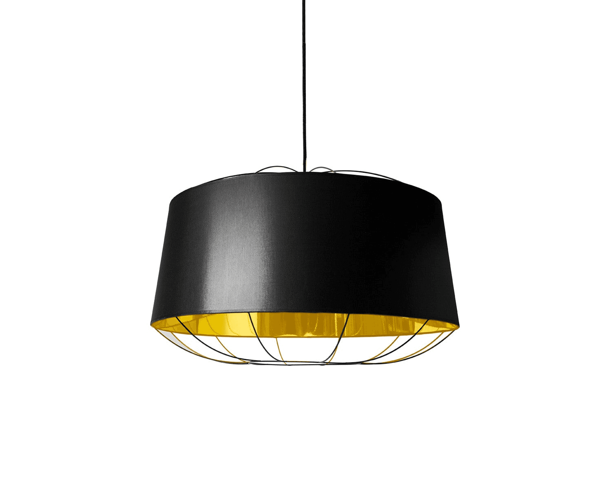 Petite Friture Lanterna 75 taklampa svart / guld