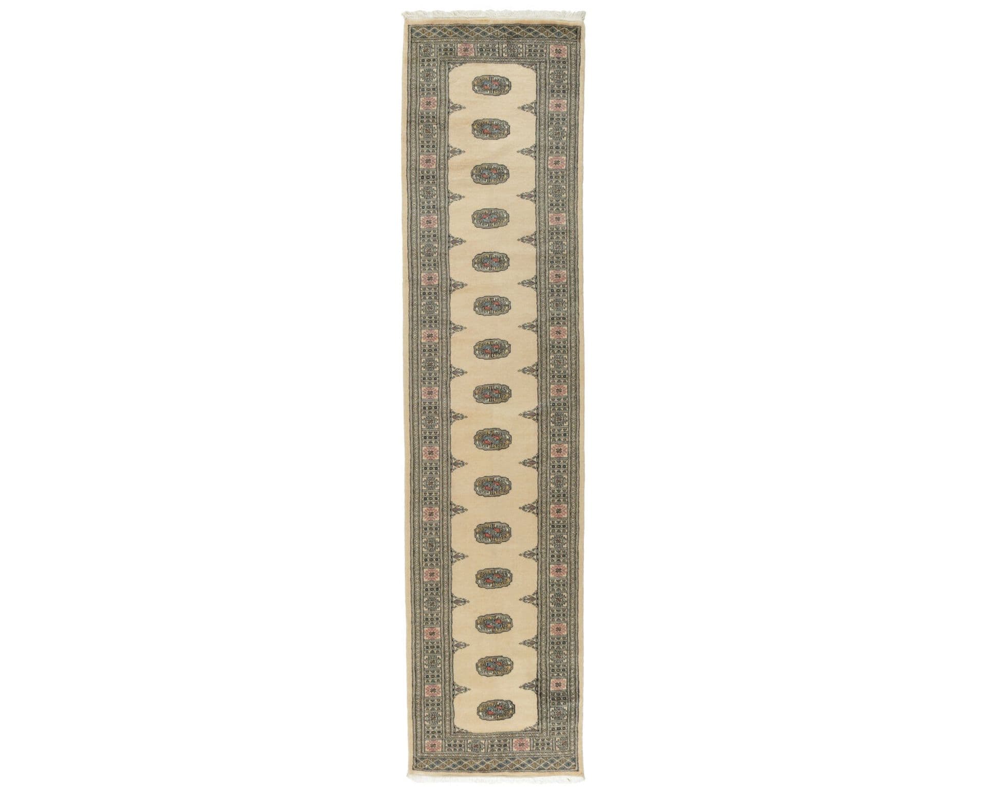 Pakistan handknotted orientalisk matta 79 x 350 cm