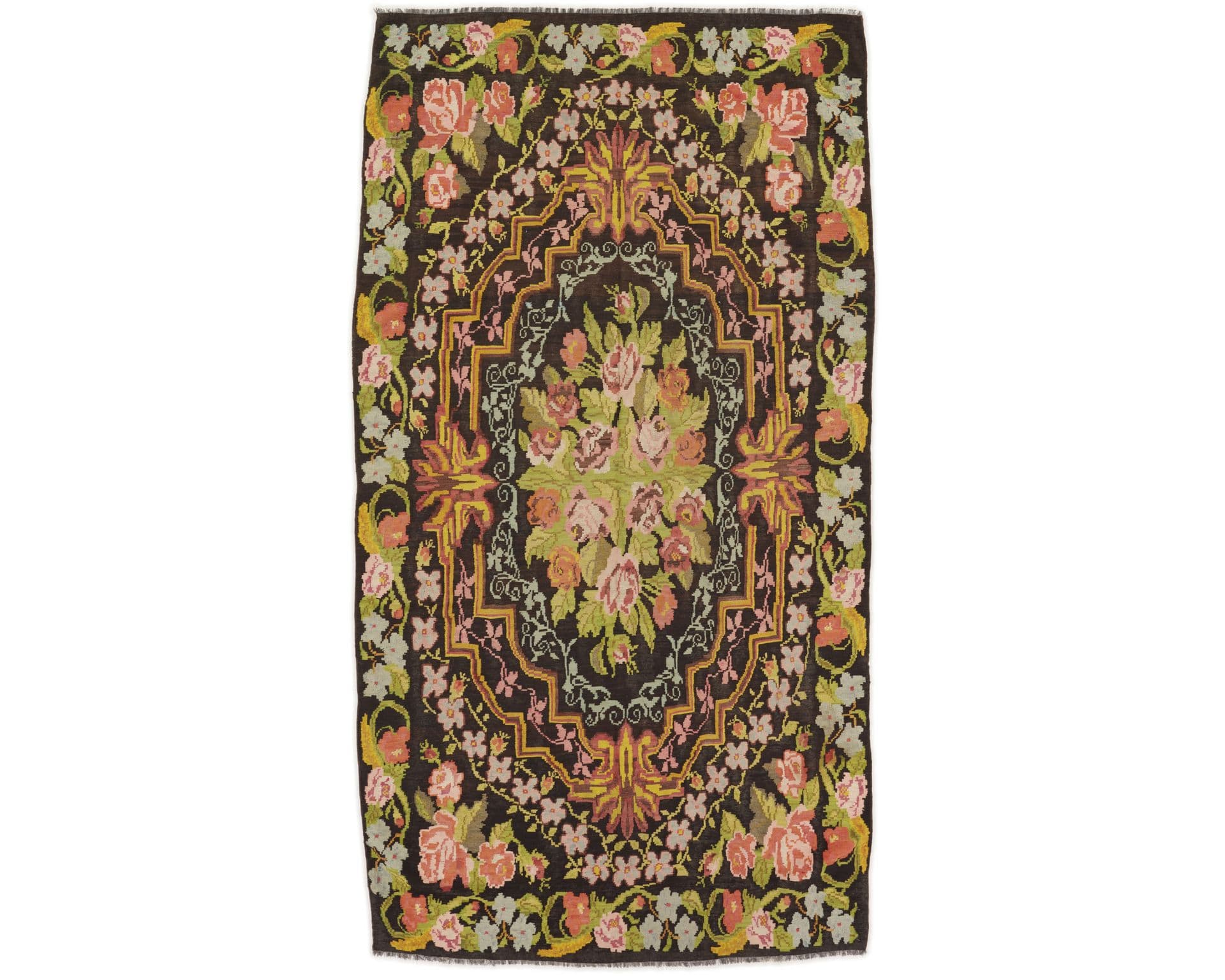 Rose Kelim orientalisk matta 191 x 353 cm
